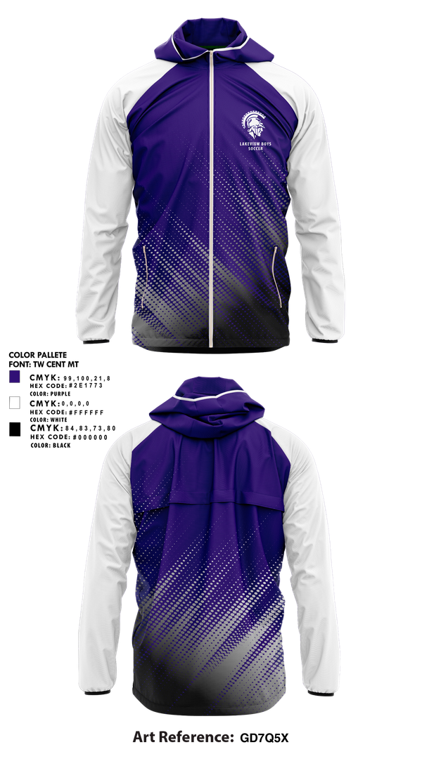 Windbreaker, Lakeview Boys Soccer, Men's Soccer, Teamtime, Team time, sublimation, custom sports apparel, team uniforms, spirit wear, spiritwear, sports uniforms, custom shirts, team store, custom team store, fundraiser sports, apparel fundraiser