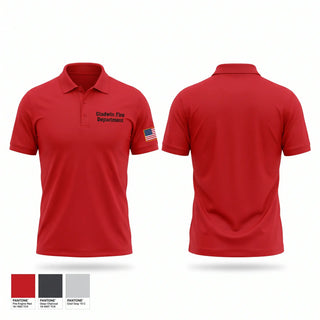 Short Sleeve Performance Polo, Gladwin Fire Department, Fire Department, Teamtime, Team time, sublimation, custom sports apparel, team uniforms, spirit wear, spiritwear, sports uniforms, custom shirts, team store, custom team store, fundraiser sports, apparel fundraiser