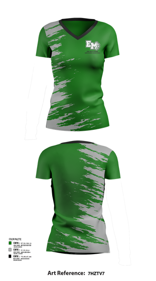 Womens Short Sleeve Vneck Shirt, East Mills Junior High School Basketball, Women's Basketball, Teamtime, Team time, sublimation, custom sports apparel, team uniforms, spirit wear, spiritwear, sports uniforms, custom shirts, team store, custom team store, fundraiser sports, apparel fundraiser