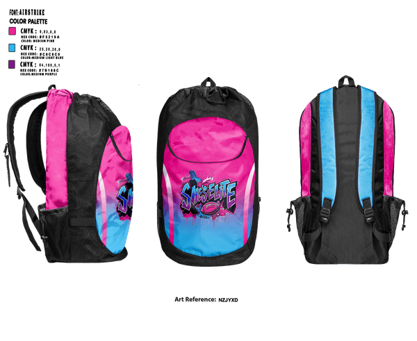 Gear Bag, She’s Elite, , Teamtime, Team time, sublimation, custom sports apparel, team uniforms, spirit wear, spiritwear, sports uniforms, custom shirts, team store, custom team store, fundraiser sports, apparel fundraiser