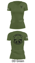 612 Combat Plans Division 33467632 Women's Short Sleeve V-neck Shirt - 48