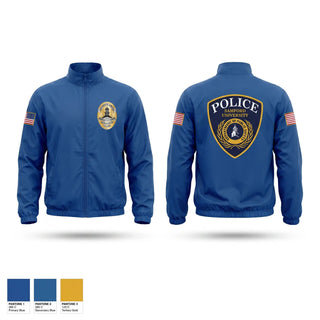 Windbreaker, Samford University Police, Police, Teamtime, Team time, sublimation, custom sports apparel, team uniforms, spirit wear, spiritwear, sports uniforms, custom shirts, team store, custom team store, fundraiser sports, apparel fundraiser