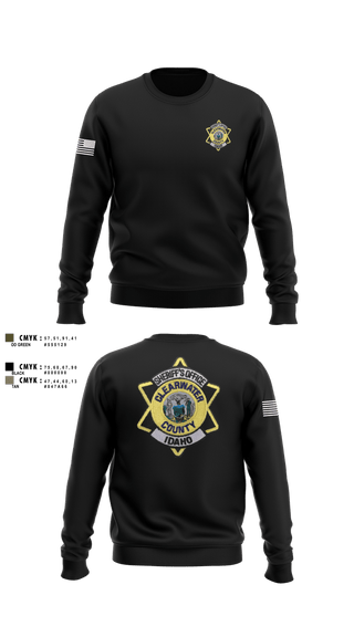 Crew Neck Sweatshirt, Clearwater County Sheriff’s Office, Police, Teamtime, Team time, sublimation, custom sports apparel, team uniforms, spirit wear, spiritwear, sports uniforms, custom shirts, team store, custom team store, fundraiser sports, apparel fundraiser