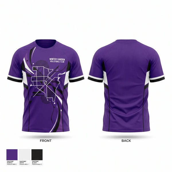 Short Sleeve Performance Shirt, WINTER GARDEN VOLLEYBALL CLUB, Women's Volleyball, Teamtime, Team time, sublimation, custom sports apparel, team uniforms, spirit wear, spiritwear, sports uniforms, custom shirts, team store, custom team store, fundraiser sports, apparel fundraiser