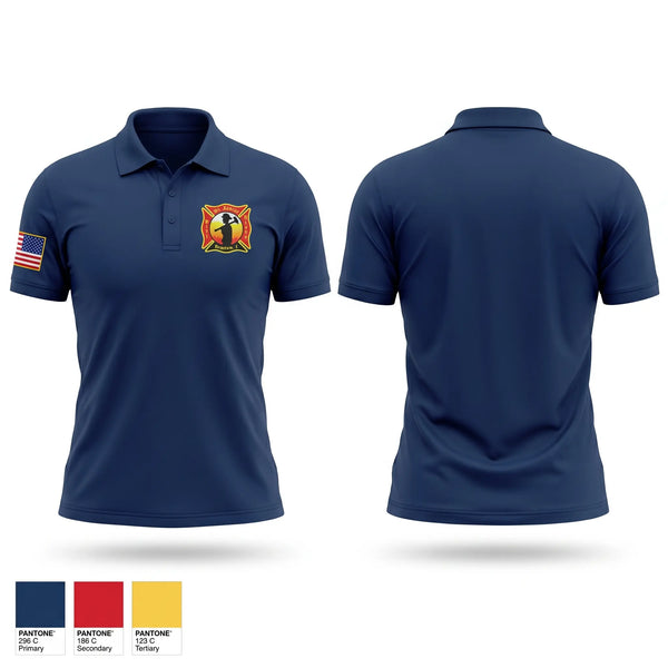 Short Sleeve Performance Polo, St. Ignace Fire Department, Fire Department, Teamtime, Team time, sublimation, custom sports apparel, team uniforms, spirit wear, spiritwear, sports uniforms, custom shirts, team store, custom team store, fundraiser sports, apparel fundraiser