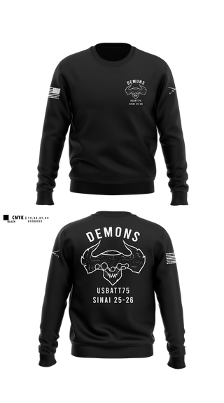 Crew Neck Sweatshirt, D-co 1-173 1st PLT, , Teamtime, Team time, sublimation, custom sports apparel, team uniforms, spirit wear, spiritwear, sports uniforms, custom shirts, team store, custom team store, fundraiser sports, apparel fundraiser