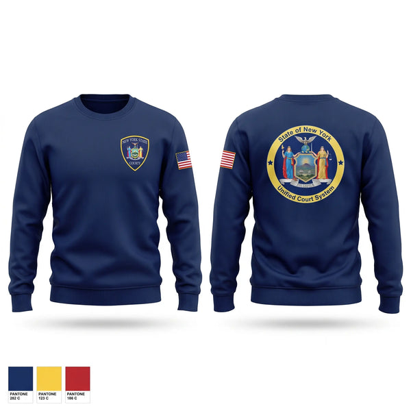 Crew Neck Sweatshirt, NYS Courts, Police, Teamtime, Team time, sublimation, custom sports apparel, team uniforms, spirit wear, spiritwear, sports uniforms, custom shirts, team store, custom team store, fundraiser sports, apparel fundraiser