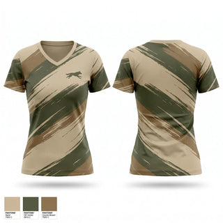 Womens Short Sleeve Vneck Shirt, Irish Hills Run Club, Cross Country, Teamtime, Team time, sublimation, custom sports apparel, team uniforms, spirit wear, spiritwear, sports uniforms, custom shirts, team store, custom team store, fundraiser sports, apparel fundraiser
