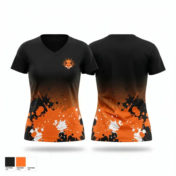 Womens Short Sleeve Vneck Shirt, Peppers, Softball, Teamtime, Team time, sublimation, custom sports apparel, team uniforms, spirit wear, spiritwear, sports uniforms, custom shirts, team store, custom team store, fundraiser sports, apparel fundraiser