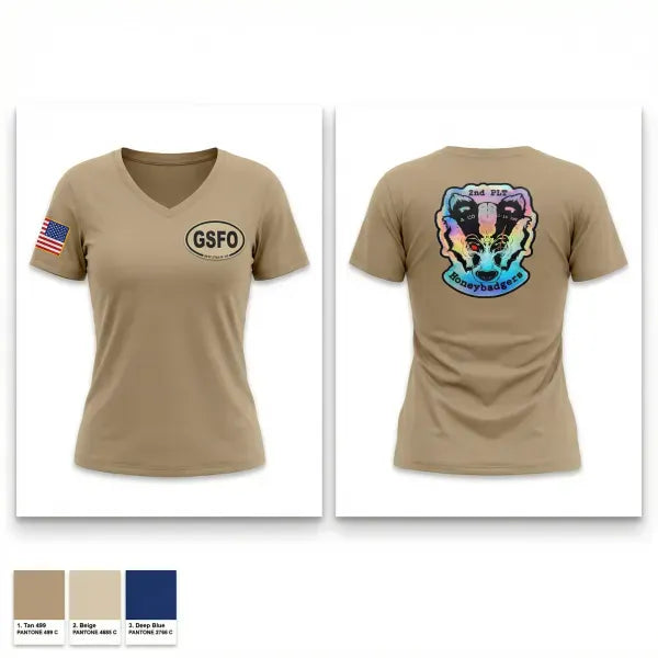 Womens Short Sleeve Vneck Shirt, 2nd plt Aco 1-16 INF, Army, Teamtime, Team time, sublimation, custom sports apparel, team uniforms, spirit wear, spiritwear, sports uniforms, custom shirts, team store, custom team store, fundraiser sports, apparel fundraiser