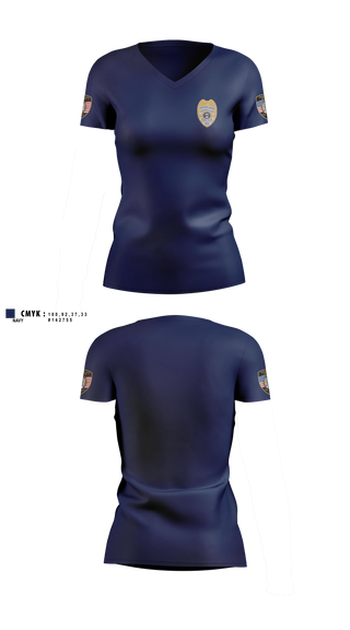 Womens Short Sleeve Vneck Shirt, Versailles Police Department, Police, Teamtime, Team time, sublimation, custom sports apparel, team uniforms, spirit wear, spiritwear, sports uniforms, custom shirts, team store, custom team store, fundraiser sports, apparel fundraiser