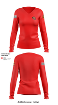 434th FA BDE H2F 66050824 Women's Long Sleeve V-neck Shirt - 105