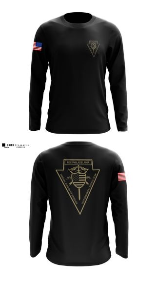 Long Sleeve Performance Shirt, FDC Philadelphia DCT, Police, Teamtime, Team time, sublimation, custom sports apparel, team uniforms, spirit wear, spiritwear, sports uniforms, custom shirts, team store, custom team store, fundraiser sports, apparel fundraiser