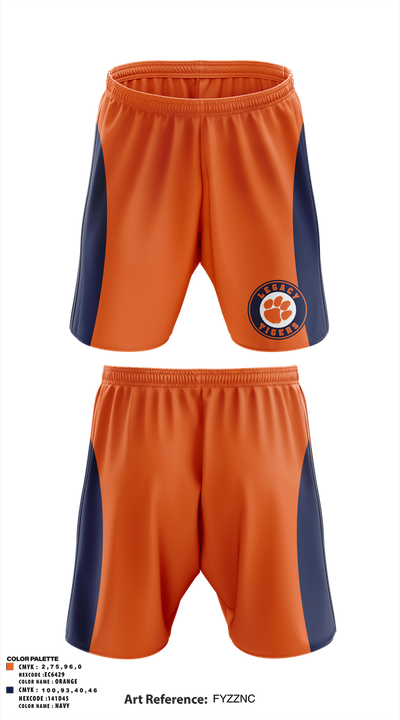 Legacy High School Football 94918410 Athletic Shorts With Pockets - 1