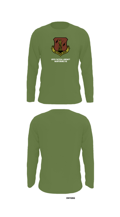 125th Tactical Aircraft Maintenance SQ 70898638 Long Sleeve Performance Shirt 50