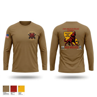 Long Sleeve Performance Shirt, 239th Military Police Company, National Guard, Teamtime, Team time, sublimation, custom sports apparel, team uniforms, spirit wear, spiritwear, sports uniforms, custom shirts, team store, custom team store, fundraiser sports, apparel fundraiser