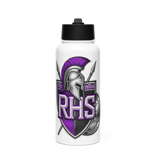 Warriors 80539214 Stainless Steel Water Bottle with a Straw Lid