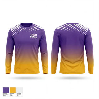 Long Sleeve Performance Shirt, West Valley, Track & Field, Teamtime, Team time, sublimation, custom sports apparel, team uniforms, spirit wear, spiritwear, sports uniforms, custom shirts, team store, custom team store, fundraiser sports, apparel fundraiser