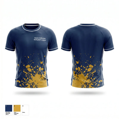 Greek Orthodox Volleyball League 97213591 Short Sleeve Performance Shirt - 1