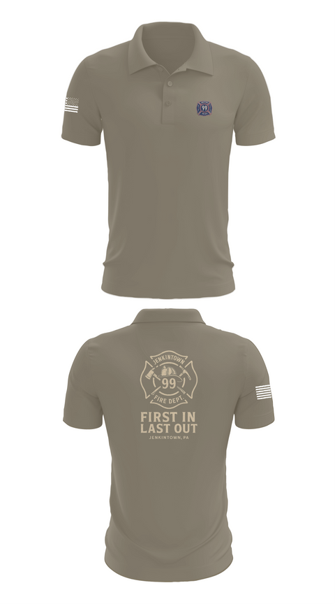 Short Sleeve Performance Polo, Jenkintown Fire Department, Fire Department, Teamtime, Team time, sublimation, custom sports apparel, team uniforms, spirit wear, spiritwear, sports uniforms, custom shirts, team store, custom team store, fundraiser sports, apparel fundraiser