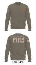Orange County Rural District 1 Fire Department 66539276 Crew Neck Sweatshirt - 65