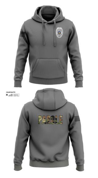 Hoodie, Adult Parole Authority, Police, Teamtime, Team time, sublimation, custom sports apparel, team uniforms, spirit wear, spiritwear, sports uniforms, custom shirts, team store, custom team store, fundraiser sports, apparel fundraiser