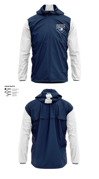 Windbreaker, Whitewater Rapids, Baseball, Teamtime, Team time, sublimation, custom sports apparel, team uniforms, spirit wear, spiritwear, sports uniforms, custom shirts, team store, custom team store, fundraiser sports, apparel fundraiser