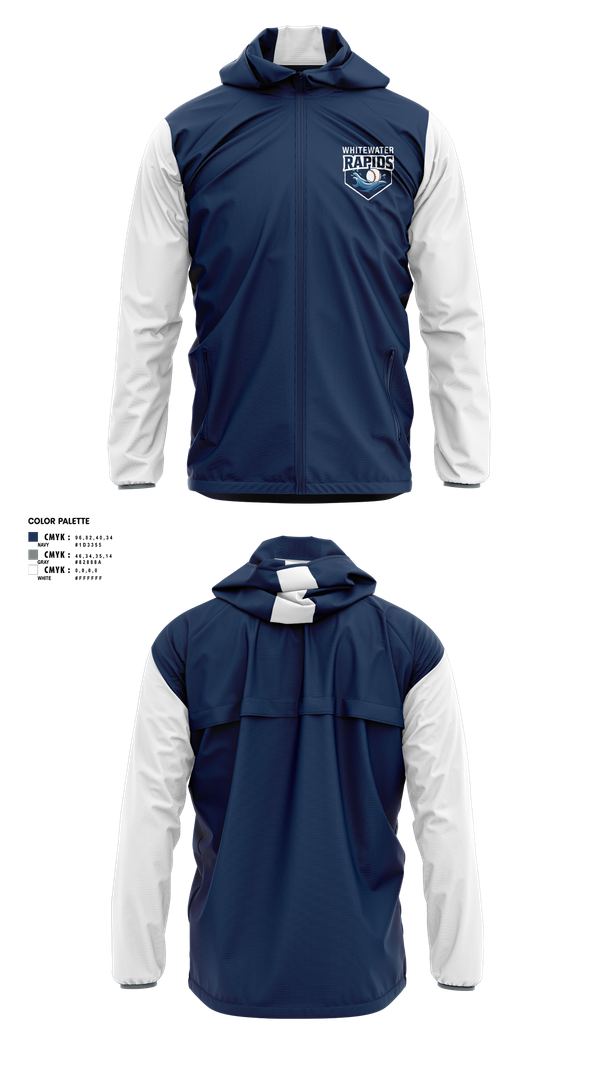 Windbreaker, Whitewater Rapids, Baseball, Teamtime, Team time, sublimation, custom sports apparel, team uniforms, spirit wear, spiritwear, sports uniforms, custom shirts, team store, custom team store, fundraiser sports, apparel fundraiser