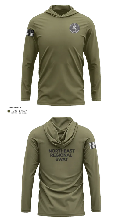 Swat 30841116 Long Sleeve Performance Shirt with hood - 71
