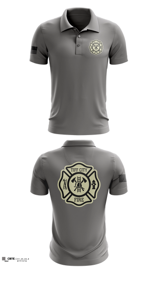 Short Sleeve Performance Polo, tiff city, Fire Department, Teamtime, Team time, sublimation, custom sports apparel, team uniforms, spirit wear, spiritwear, sports uniforms, custom shirts, team store, custom team store, fundraiser sports, apparel fundraiser
