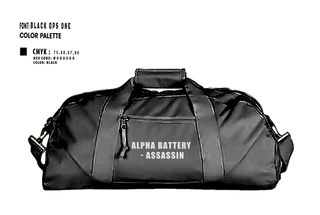 Duffle Bag, Alpha Battery - Assassin, , Teamtime, Team time, sublimation, custom sports apparel, team uniforms, spirit wear, spiritwear, sports uniforms, custom shirts, team store, custom team store, fundraiser sports, apparel fundraiser