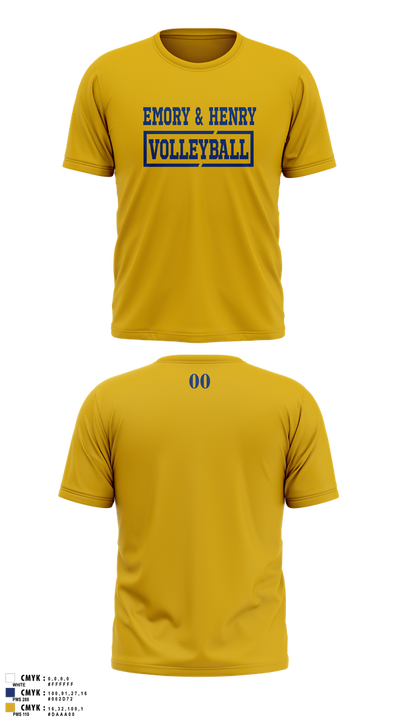 Emory & Henry Volleyball 34744696 Short Sleeve Performance Shirt - 8