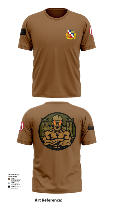 317th ECC 65415028 Short Sleeve Performance Shirt - 51