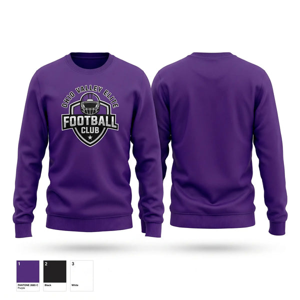 Crew Neck Sweatshirt, Ohio Valley Elite Football Club, , Teamtime, Team time, sublimation, custom sports apparel, team uniforms, spirit wear, spiritwear, sports uniforms, custom shirts, team store, custom team store, fundraiser sports, apparel fundraiser