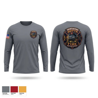 Long Sleeve Performance Shirt, Tawakoni South Volunteer Fire Department, Fire Department, Teamtime, Team time, sublimation, custom sports apparel, team uniforms, spirit wear, spiritwear, sports uniforms, custom shirts, team store, custom team store, fundraiser sports, apparel fundraiser