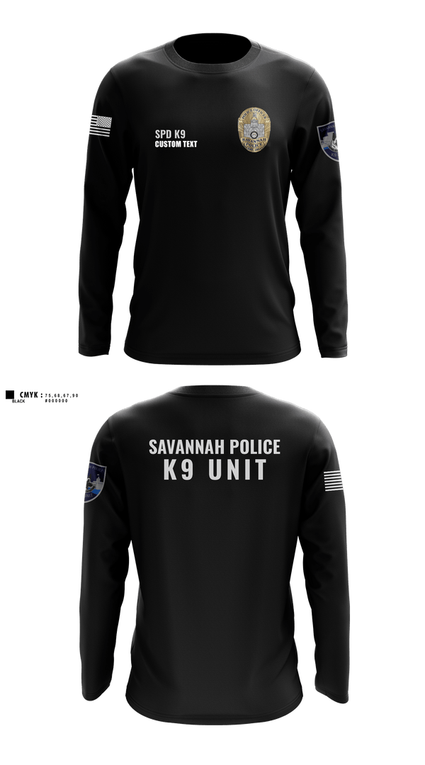Long Sleeve Performance Shirt, SPD K9, Police, Teamtime, Team time, sublimation, custom sports apparel, team uniforms, spirit wear, spiritwear, sports uniforms, custom shirts, team store, custom team store, fundraiser sports, apparel fundraiser