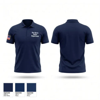 Short Sleeve Performance Polo, Van Buren Police Department, Police, Teamtime, Team time, sublimation, custom sports apparel, team uniforms, spirit wear, spiritwear, sports uniforms, custom shirts, team store, custom team store, fundraiser sports, apparel fundraiser