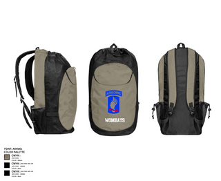 Gear Bag, Wombats, , Teamtime, Team time, sublimation, custom sports apparel, team uniforms, spirit wear, spiritwear, sports uniforms, custom shirts, team store, custom team store, fundraiser sports, apparel fundraiser
