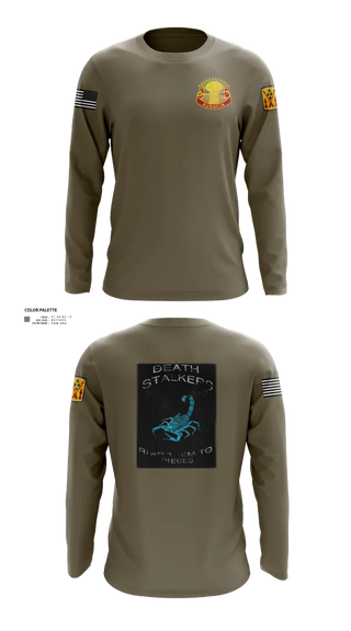 Long Sleeve Performance Shirt, 5-4 ADA A BTRY 3rd PLT, , Teamtime, Team time, sublimation, custom sports apparel, team uniforms, spirit wear, spiritwear, sports uniforms, custom shirts, team store, custom team store, fundraiser sports, apparel fundraiser