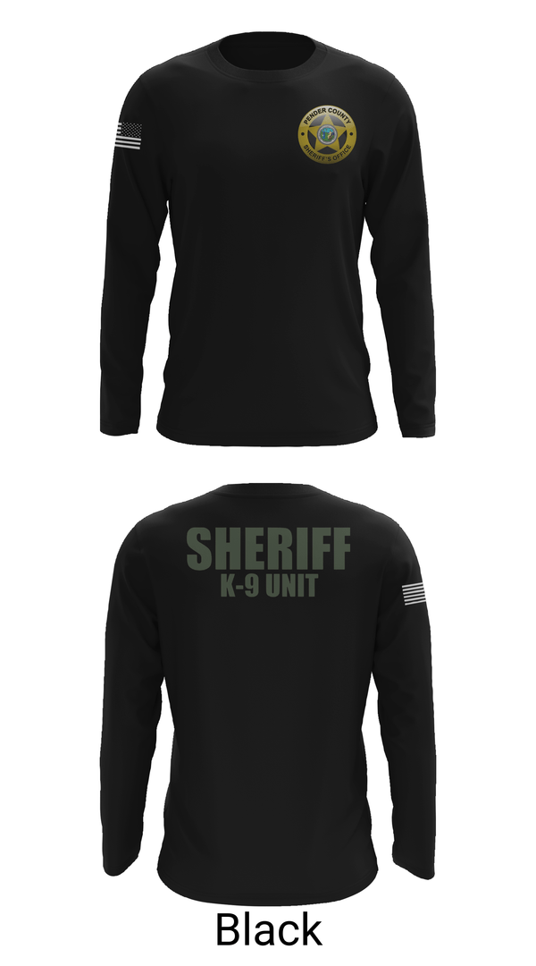 Long Sleeve Performance Shirt, Pender County Sheriff’s Office K9, Police, Teamtime, Team time, sublimation, custom sports apparel, team uniforms, spirit wear, spiritwear, sports uniforms, custom shirts, team store, custom team store, fundraiser sports, apparel fundraiser