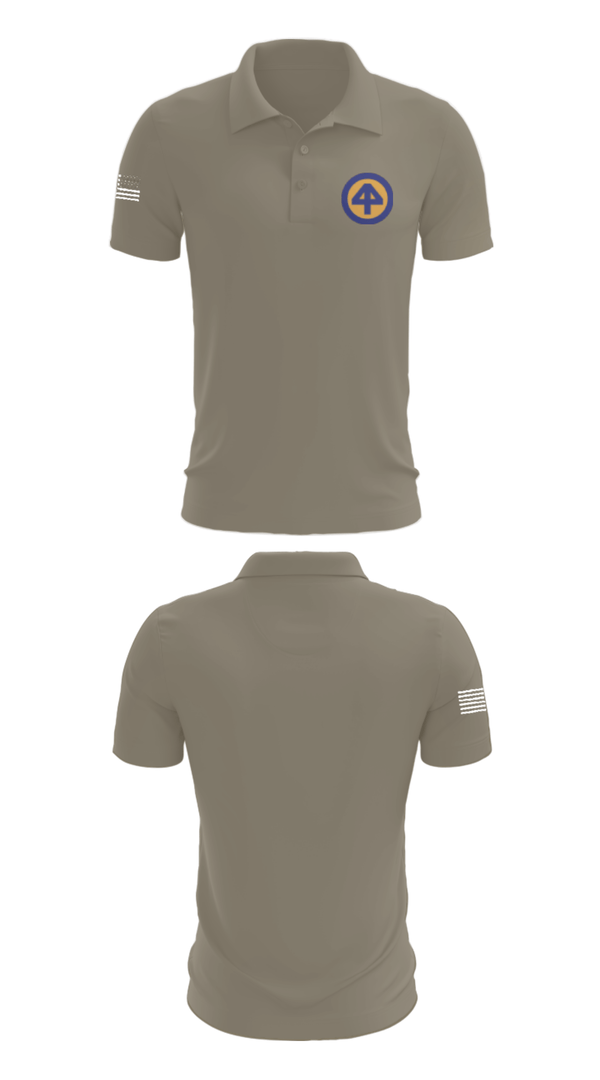 Short Sleeve Performance Polo, A CO 2-113th, Army, Teamtime, Team time, sublimation, custom sports apparel, team uniforms, spirit wear, spiritwear, sports uniforms, custom shirts, team store, custom team store, fundraiser sports, apparel fundraiser