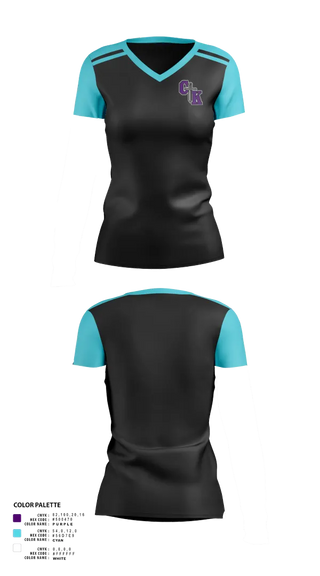 Womens Short Sleeve Vneck Shirt, Columbia Knights Football, , Teamtime, Team time, sublimation, custom sports apparel, team uniforms, spirit wear, spiritwear, sports uniforms, custom shirts, team store, custom team store, fundraiser sports, apparel fundraiser
