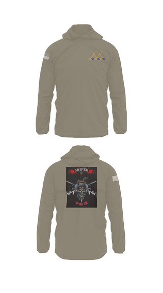 Windbreaker, 5-20 Infantry, Sniper section, Army, Teamtime, Team time, sublimation, custom sports apparel, team uniforms, spirit wear, spiritwear, sports uniforms, custom shirts, team store, custom team store, fundraiser sports, apparel fundraiser