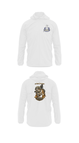 Windbreaker, C-co 4-31 INF Mortar Section, Army, Teamtime, Team time, sublimation, custom sports apparel, team uniforms, spirit wear, spiritwear, sports uniforms, custom shirts, team store, custom team store, fundraiser sports, apparel fundraiser