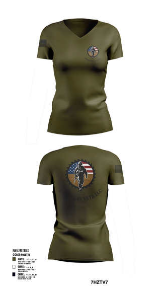 Womens Short Sleeve Vneck Shirt, Designs By Vets, , Teamtime, Team time, sublimation, custom sports apparel, team uniforms, spirit wear, spiritwear, sports uniforms, custom shirts, team store, custom team store, fundraiser sports, apparel fundraiser