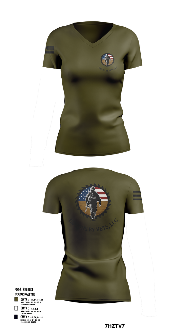 Womens Short Sleeve Vneck Shirt, Designs By Vets, , Teamtime, Team time, sublimation, custom sports apparel, team uniforms, spirit wear, spiritwear, sports uniforms, custom shirts, team store, custom team store, fundraiser sports, apparel fundraiser