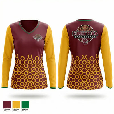 Conestoga 60950782 Women's Long Sleeve V-neck Shirt - 1