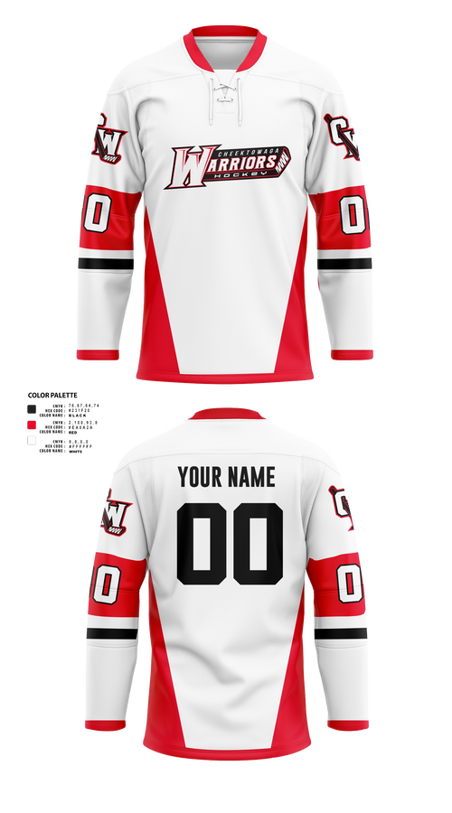 Hockey Jersey, Warriors, Ice Hockey, Teamtime, Team time, sublimation, custom sports apparel, team uniforms, spirit wear, spiritwear, sports uniforms, custom shirts, team store, custom team store, fundraiser sports, apparel fundraiser
