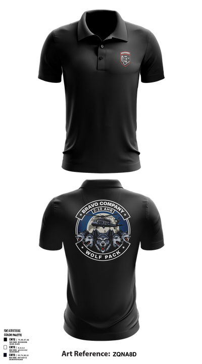 2-10 AHB Knighthawks Short Sleeve Performance Polo - 15