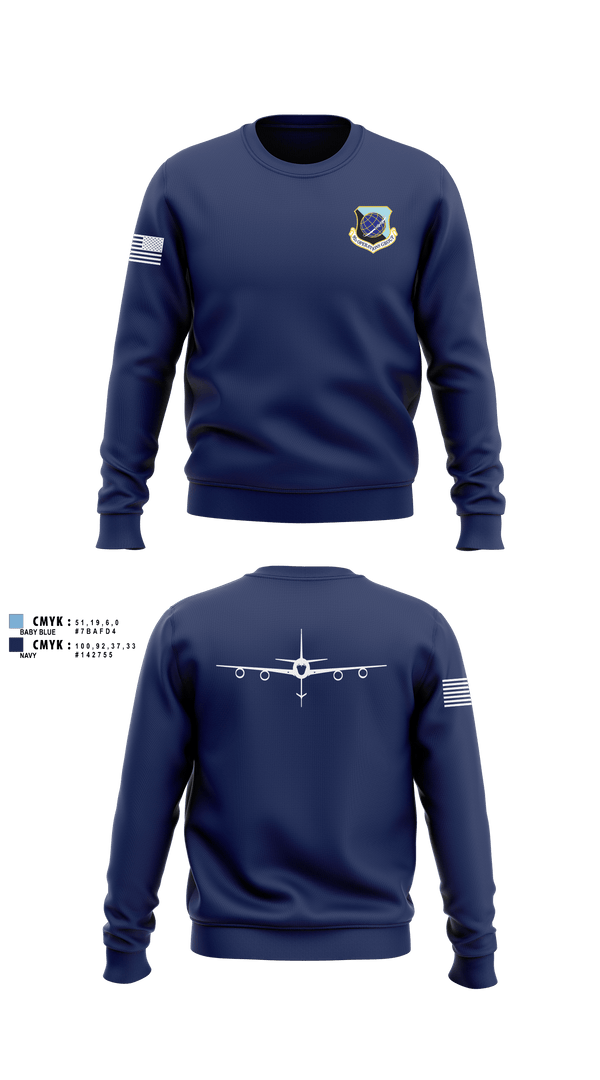 Crew Neck Sweatshirt, 92 OG, Air Force, Teamtime, Team time, sublimation, custom sports apparel, team uniforms, spirit wear, spiritwear, sports uniforms, custom shirts, team store, custom team store, fundraiser sports, apparel fundraiser